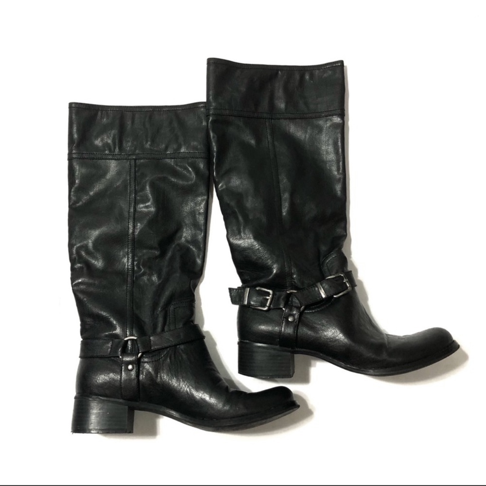 Victor Alfaro Riding Boots 9 1/2 Black Leather Women’s